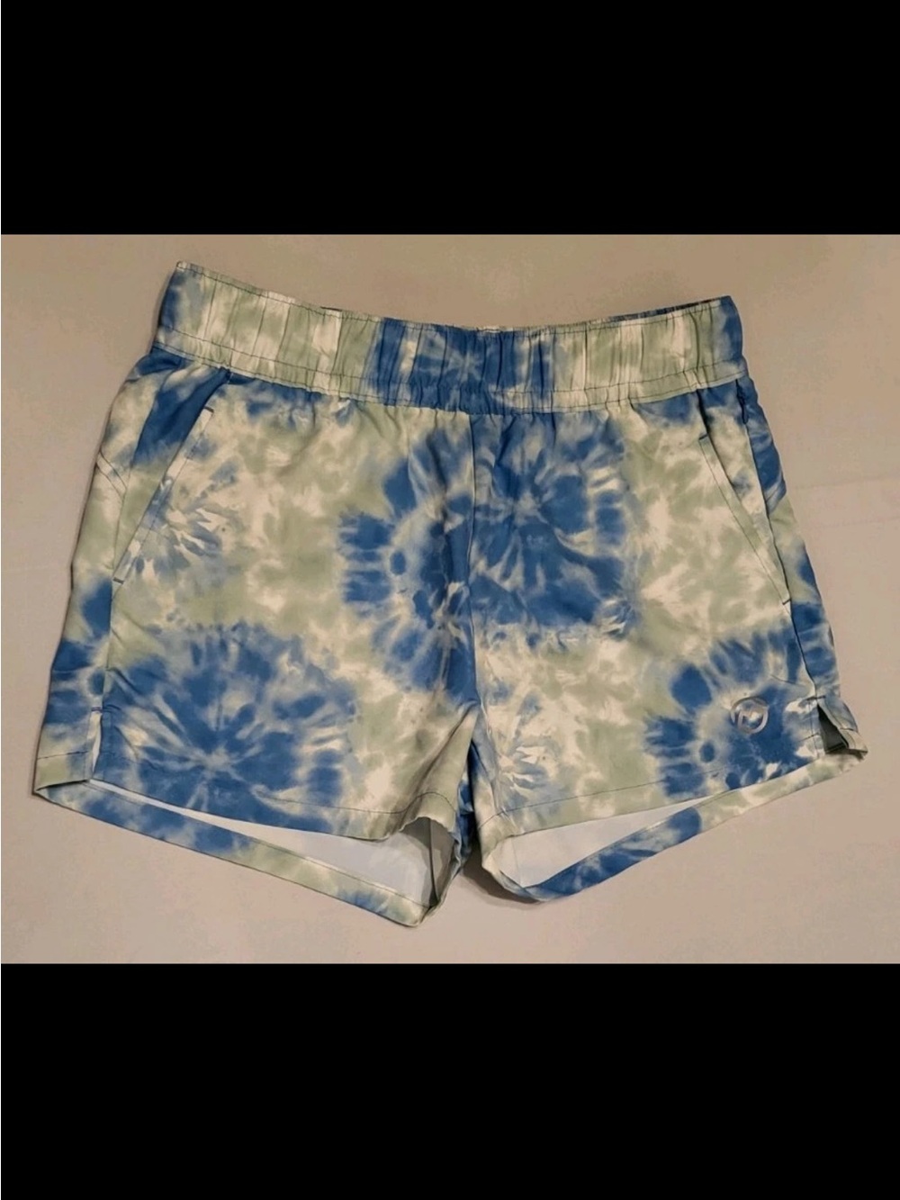 Magellan Tie-Dye Blue & Cream Women’s Athletic Shorts